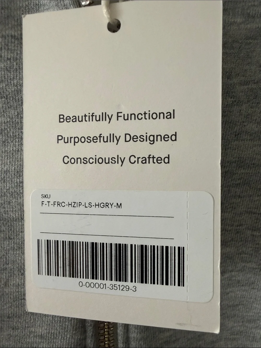 Everlane Gray Quarter-Zip Sweatshirt - Picture 3 of 5